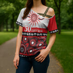 Dragons NAIDOC Week Personalised Cross Shoulder Shirt Aboriginal Torres Strait Islanders Vibe
