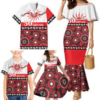 Dragons NAIDOC Week Personalised Family Matching Mermaid Dress and Hawaiian Shirt Aboriginal Torres Strait Islanders Vibe