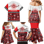 Dragons NAIDOC Week Personalised Family Matching Mermaid Dress and Hawaiian Shirt Aboriginal Torres Strait Islanders Vibe