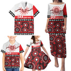 Dragons NAIDOC Week Personalised Family Matching Puletasi and Hawaiian Shirt Aboriginal Torres Strait Islanders Vibe