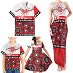 Dragons NAIDOC Week Personalised Family Matching Tank Maxi Dress and Hawaiian Shirt Aboriginal Torres Strait Islanders Vibe
