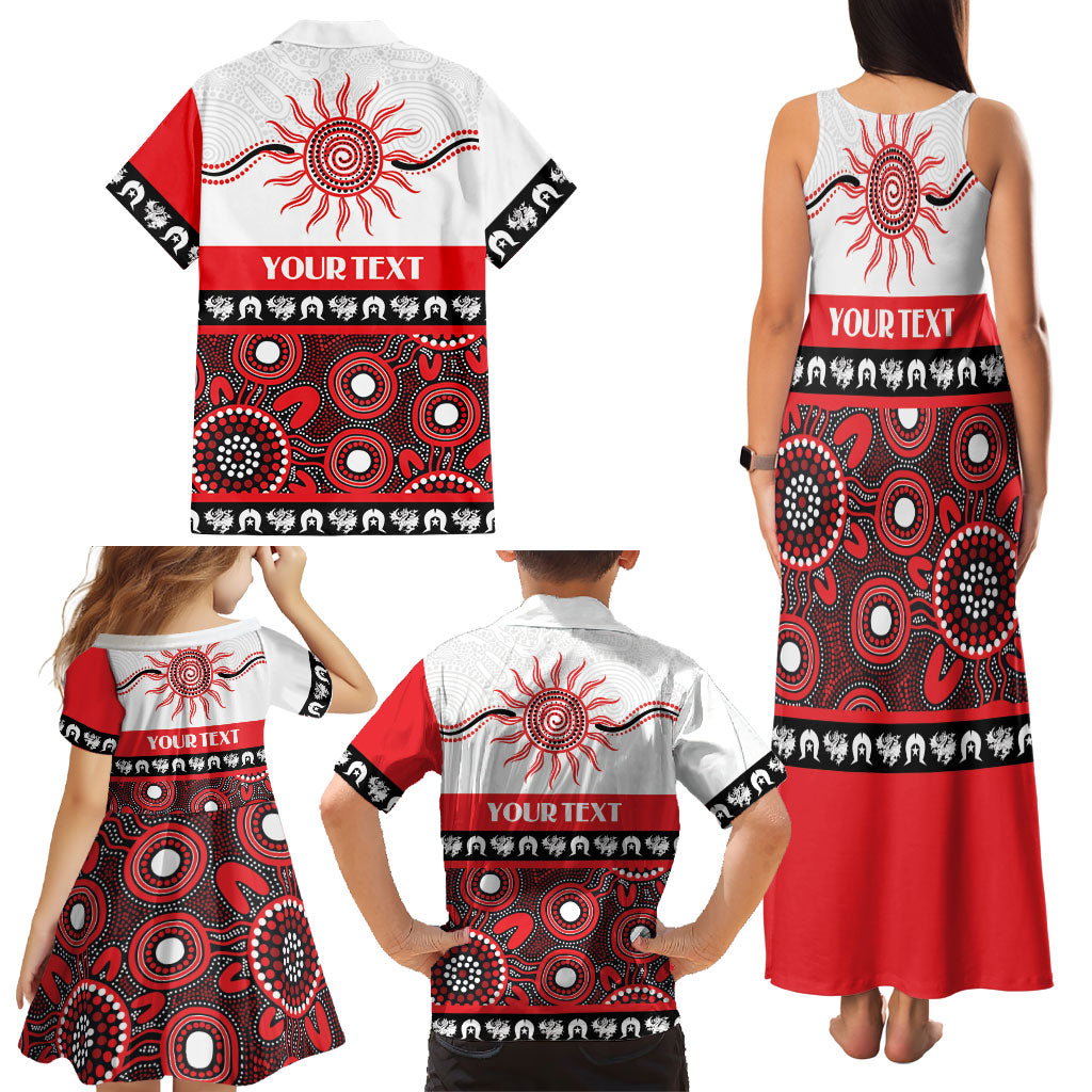 Dragons NAIDOC Week Personalised Family Matching Tank Maxi Dress and Hawaiian Shirt Aboriginal Torres Strait Islanders Vibe