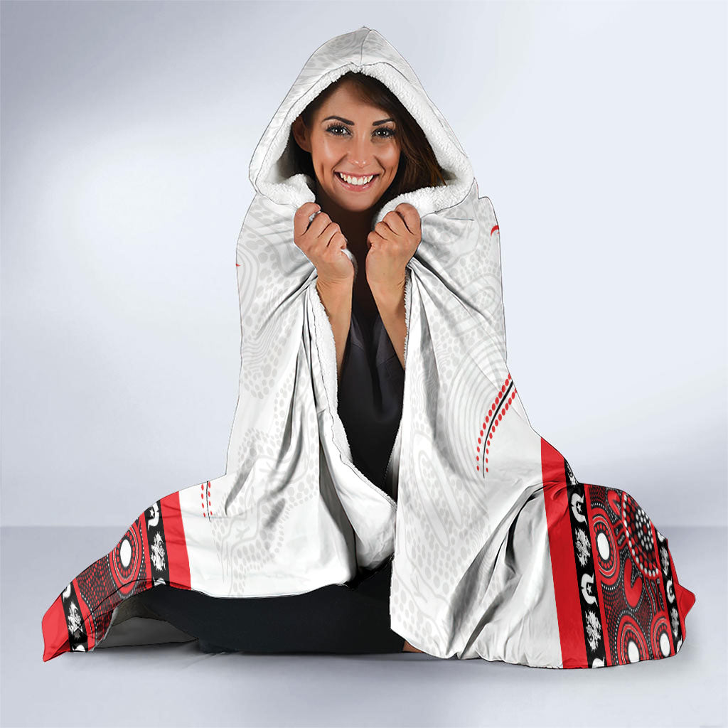 Dragons NAIDOC Week Hooded Blanket Aboriginal Torres Strait Islanders Vibe