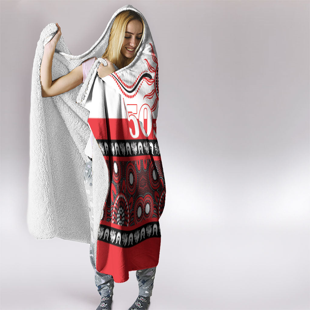 Dragons NAIDOC Week Hooded Blanket Aboriginal Torres Strait Islanders Vibe