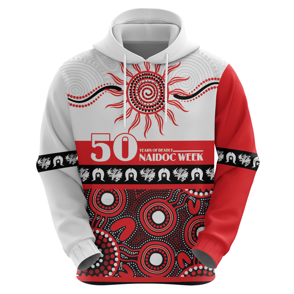 Dragons NAIDOC Week Personalised Hoodie Aboriginal Torres Strait Islanders Vibe