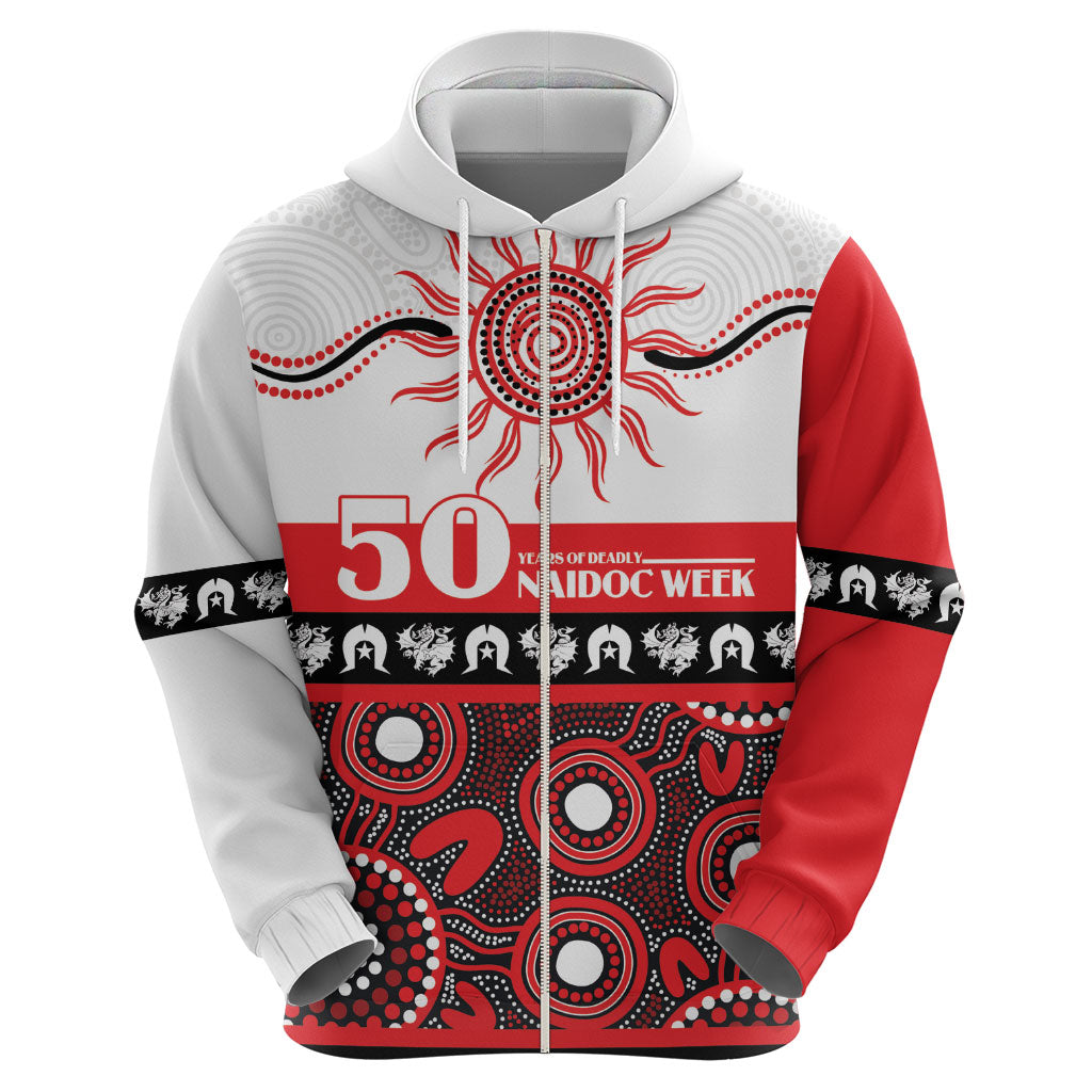 Dragons NAIDOC Week Personalised Hoodie Aboriginal Torres Strait Islanders Vibe