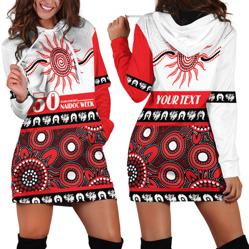 Dragons NAIDOC Week Personalised Hoodie Dress Aboriginal Torres Strait Islanders Vibe