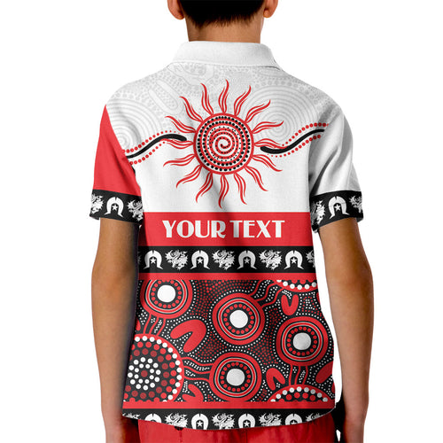 Dragons NAIDOC Week Personalised Kid Polo Shirt Aboriginal Torres Strait Islanders Vibe
