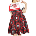 Dragons NAIDOC Week Personalised Kid Short Sleeve Dress Aboriginal Torres Strait Islanders Vibe