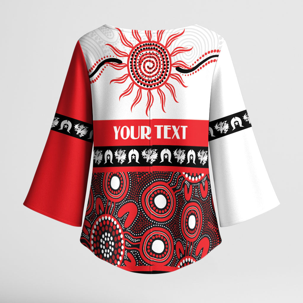Dragons NAIDOC Week Personalised Kimono Sleeve Blouse Aboriginal Torres Strait Islanders Vibe