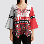 Dragons NAIDOC Week Personalised Kimono Sleeve Blouse Aboriginal Torres Strait Islanders Vibe