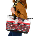 Dragons NAIDOC Week Leather Tote Bag Aboriginal Torres Strait Islanders Vibe