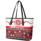Dragons NAIDOC Week Leather Tote Bag Aboriginal Torres Strait Islanders Vibe