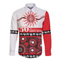 Dragons NAIDOC Week Personalised Long Sleeve Button Shirt Aboriginal Torres Strait Islanders Vibe
