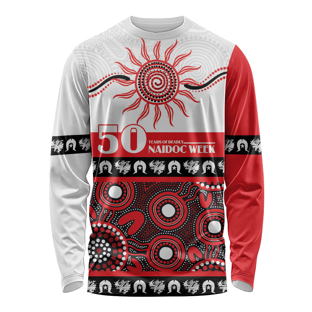 Dragons NAIDOC Week Personalised Long Sleeve Shirt Aboriginal Torres Strait Islanders Vibe