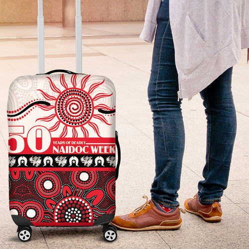 Dragons NAIDOC Week Luggage Cover Aboriginal Torres Strait Islanders Vibe