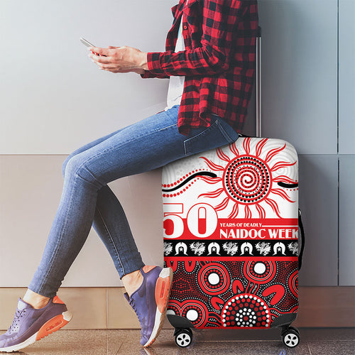 Dragons NAIDOC Week Luggage Cover Aboriginal Torres Strait Islanders Vibe
