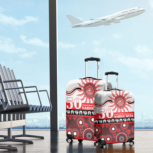 Dragons NAIDOC Week Luggage Cover Aboriginal Torres Strait Islanders Vibe