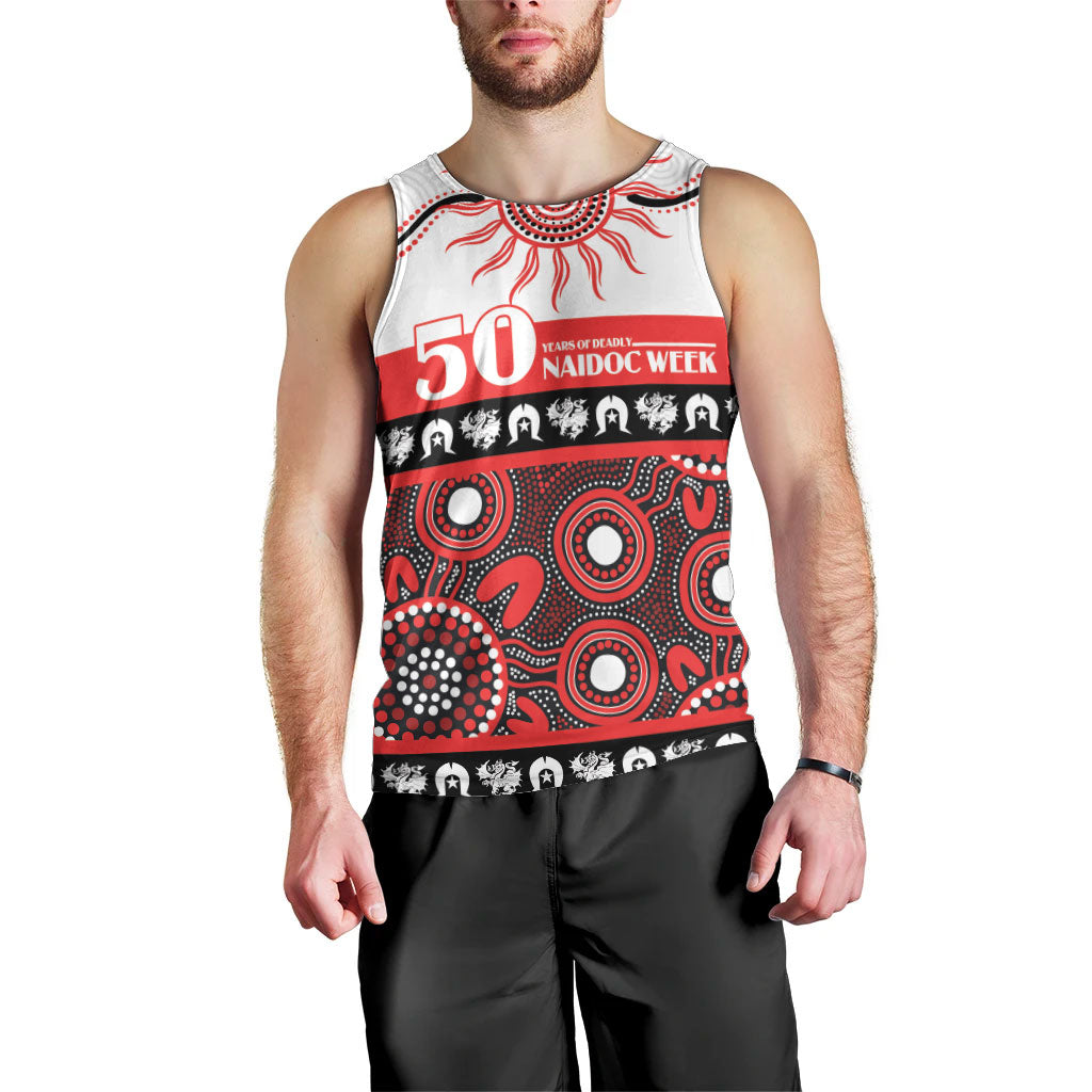 Dragons NAIDOC Week Personalised Men Tank Top Aboriginal Torres Strait Islanders Vibe