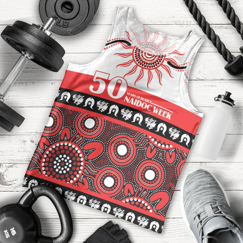 Dragons NAIDOC Week Personalised Men Tank Top Aboriginal Torres Strait Islanders Vibe