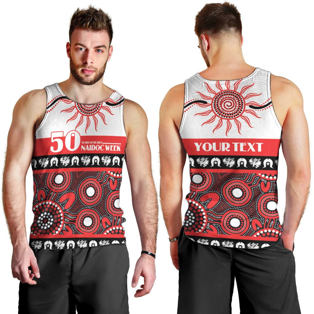 Dragons NAIDOC Week Personalised Men Tank Top Aboriginal Torres Strait Islanders Vibe