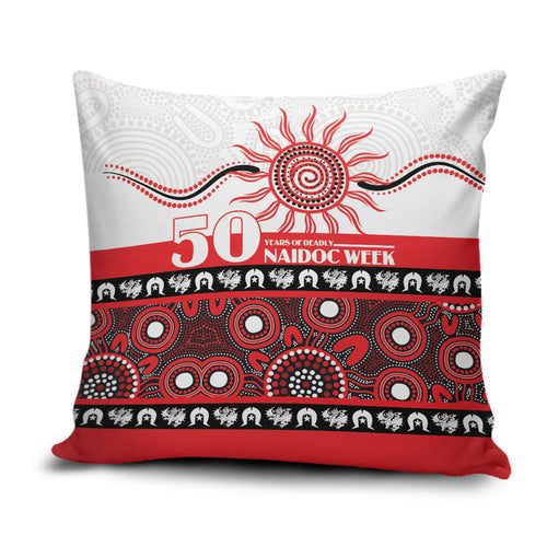 Dragons NAIDOC Week Pillow Cover Aboriginal Torres Strait Islanders Vibe