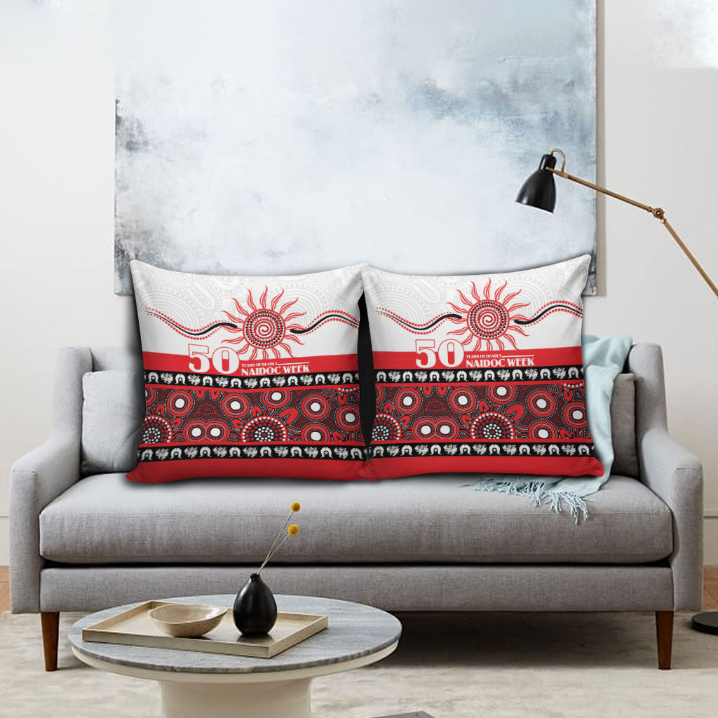 Dragons NAIDOC Week Pillow Cover Aboriginal Torres Strait Islanders Vibe