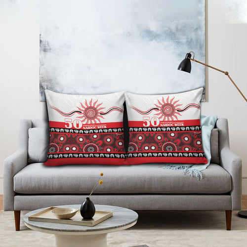 Dragons NAIDOC Week Pillow Cover Aboriginal Torres Strait Islanders Vibe