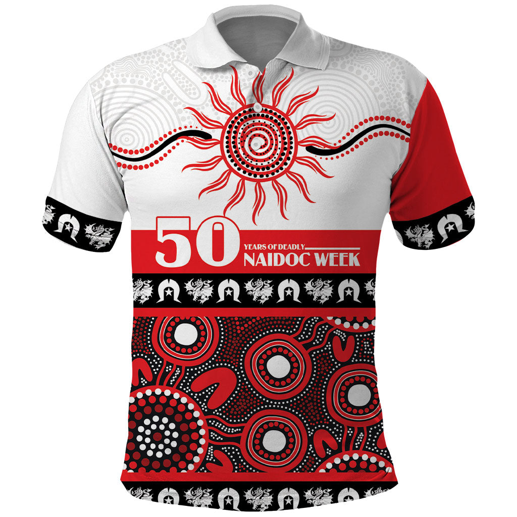 Dragons NAIDOC Week Personalised Polo Shirt Aboriginal Torres Strait Islanders Vibe