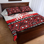 Dragons NAIDOC Week Quilt Bed Set Aboriginal Torres Strait Islanders Vibe