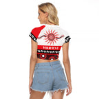 Dragons NAIDOC Week Personalised Raglan Cropped T Shirt Aboriginal Torres Strait Islanders Vibe