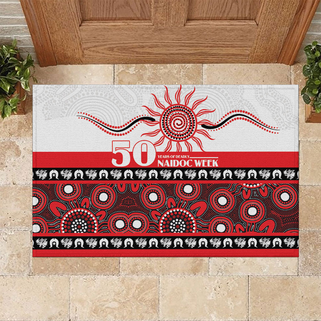 Dragons NAIDOC Week Rubber Doormat Aboriginal Torres Strait Islanders Vibe