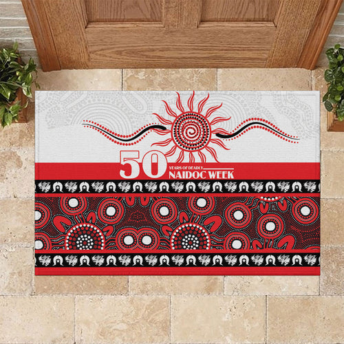 Dragons NAIDOC Week Rubber Doormat Aboriginal Torres Strait Islanders Vibe