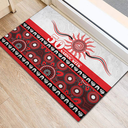 Dragons NAIDOC Week Rubber Doormat Aboriginal Torres Strait Islanders Vibe
