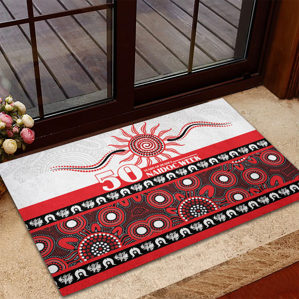 Dragons NAIDOC Week Rubber Doormat Aboriginal Torres Strait Islanders Vibe