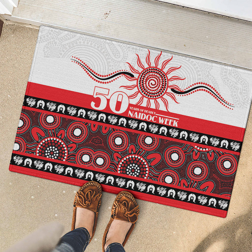 Dragons NAIDOC Week Rubber Doormat Aboriginal Torres Strait Islanders Vibe