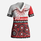 Dragons NAIDOC Week Personalised Scrub Top Aboriginal Torres Strait Islanders Vibe