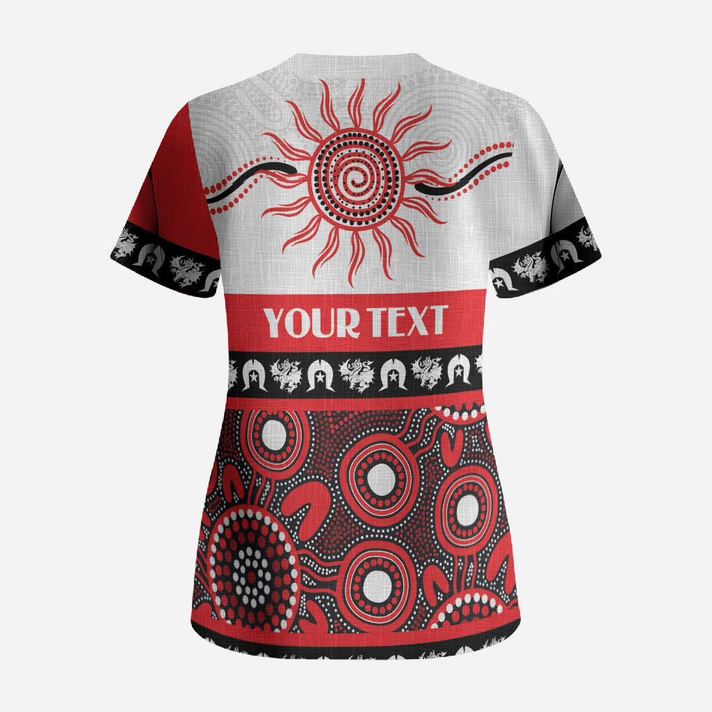 Dragons NAIDOC Week Personalised Scrub Top Aboriginal Torres Strait Islanders Vibe