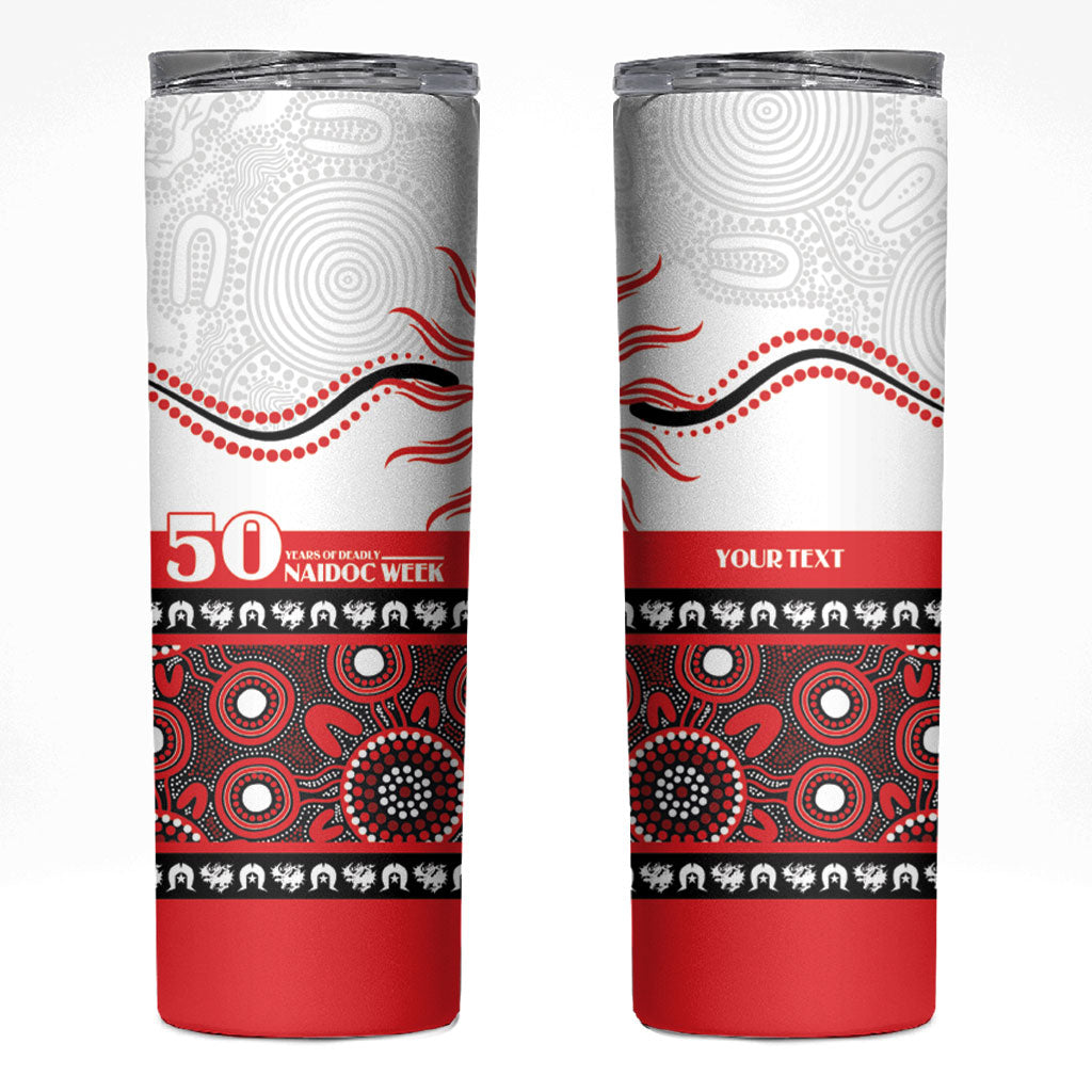 Dragons NAIDOC Week Personalised Skinny Tumbler Aboriginal Torres Strait Islanders Vibe