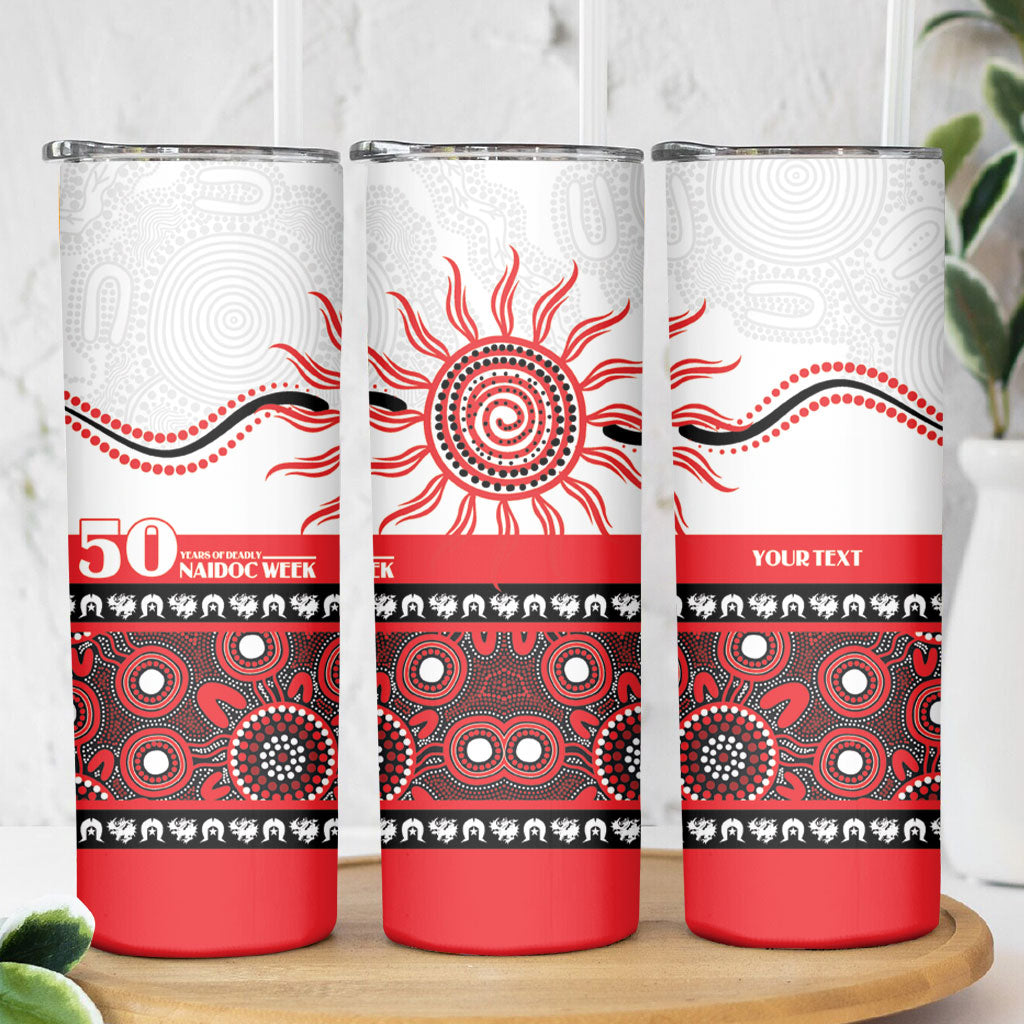 Dragons NAIDOC Week Personalised Skinny Tumbler Aboriginal Torres Strait Islanders Vibe