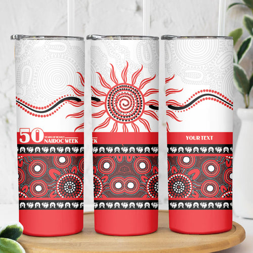 Dragons NAIDOC Week Personalised Skinny Tumbler Aboriginal Torres Strait Islanders Vibe