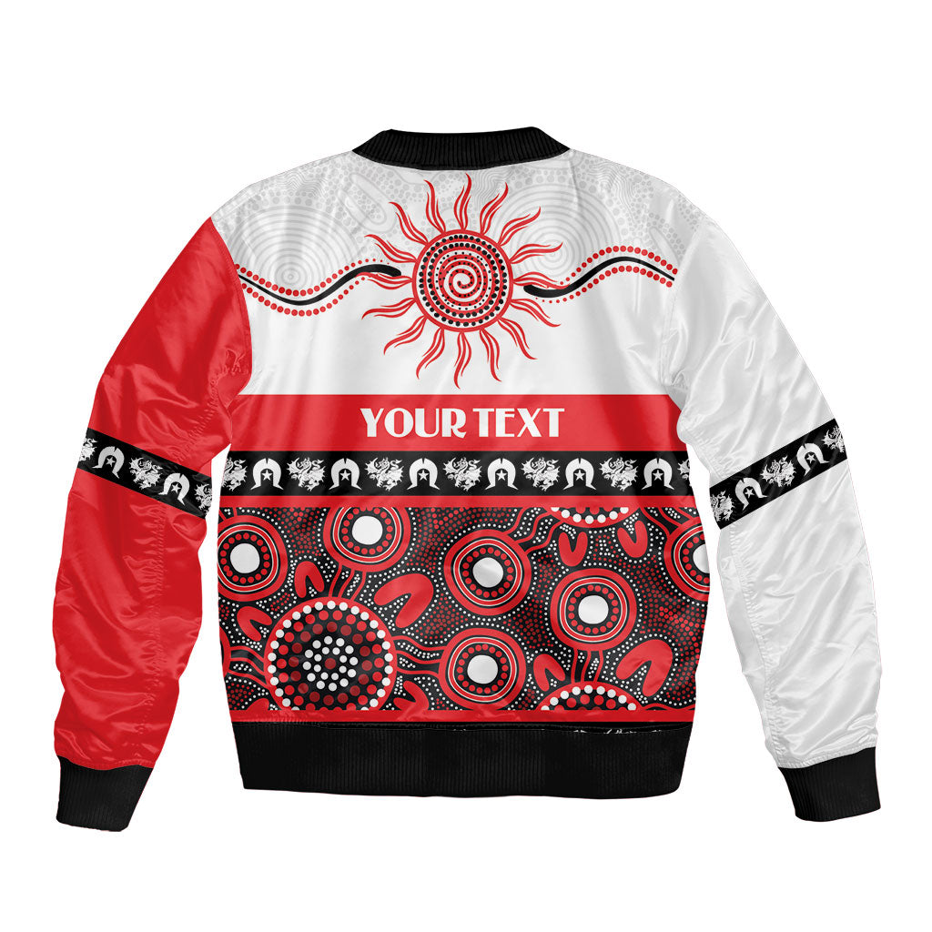 Dragons NAIDOC Week Personalised Sleeve Zip Bomber Jacket Aboriginal Torres Strait Islanders Vibe