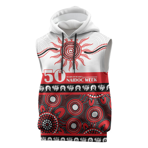 Dragons NAIDOC Week Personalised Sleeveless Hoodie Aboriginal Torres Strait Islanders Vibe