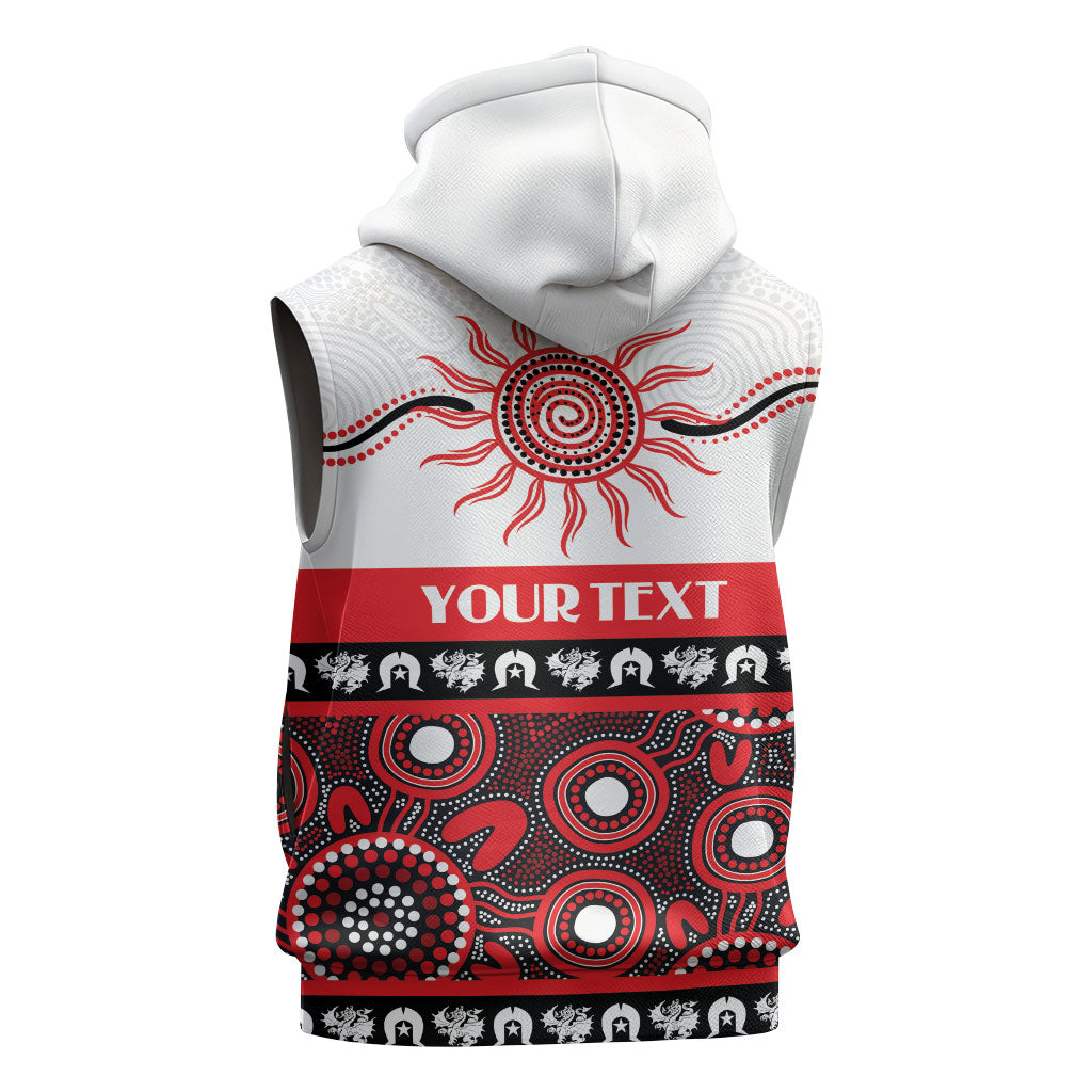 Dragons NAIDOC Week Personalised Sleeveless Hoodie Aboriginal Torres Strait Islanders Vibe