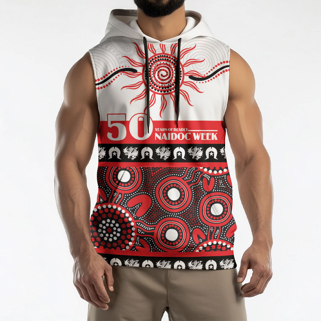 Dragons NAIDOC Week Personalised Sleeveless Hoodie Aboriginal Torres Strait Islanders Vibe