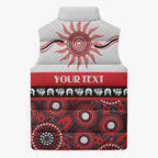 Dragons NAIDOC Week Personalised Sleeveless Puffer Jacket Aboriginal Torres Strait Islanders Vibe