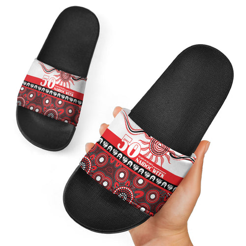 Dragons NAIDOC Week Slide Sandals Aboriginal Torres Strait Islanders Vibe