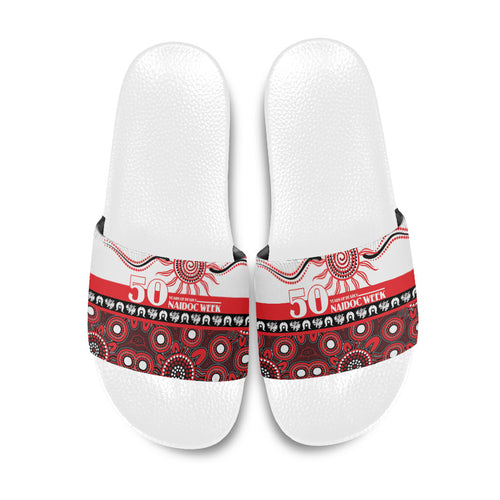 Dragons NAIDOC Week Slide Sandals Aboriginal Torres Strait Islanders Vibe