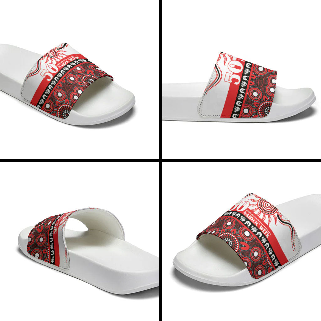 Dragons NAIDOC Week Slide Sandals Aboriginal Torres Strait Islanders Vibe