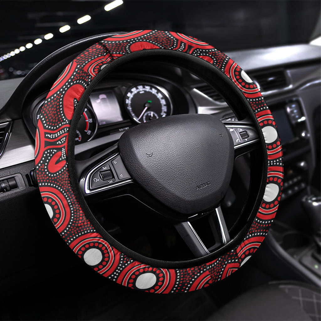 Dragons NAIDOC Week Steering Wheel Cover Aboriginal Torres Strait Islanders Vibe